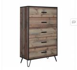 5 Drawers Chest Elk River In Brown  For Bedroom Or Any Room