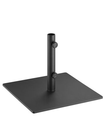 50 lb. Black Square Steel Umbrella Base Lancaster Table & Seating