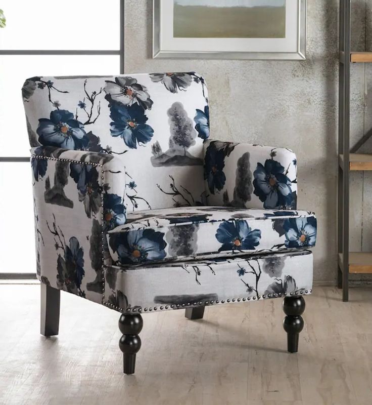 Christopher Knight Home Uphostered Fabric Club Chair - Floral Print