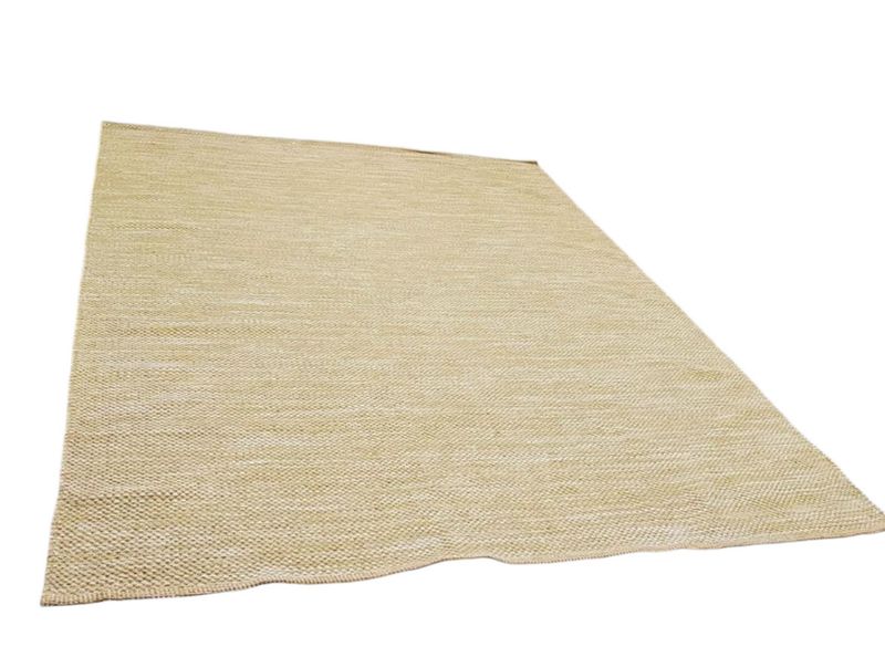 7' 6" x 9' 6" Jute Hand Woven Area Rug, Natural, Solid Rustic Farmhouse Style, Natural Fiber