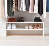 2-Shelf Shoe Stacker For Show Storage For The Closet For Entryway