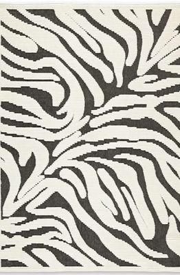 Washable Rug Zebra Print 5'1" x 7'2" Ashley Thomwith Thomwith