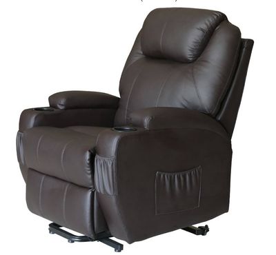 Extreme Comfort Deluxe Power Lift Heated Vibrating Massage Recliner Chair