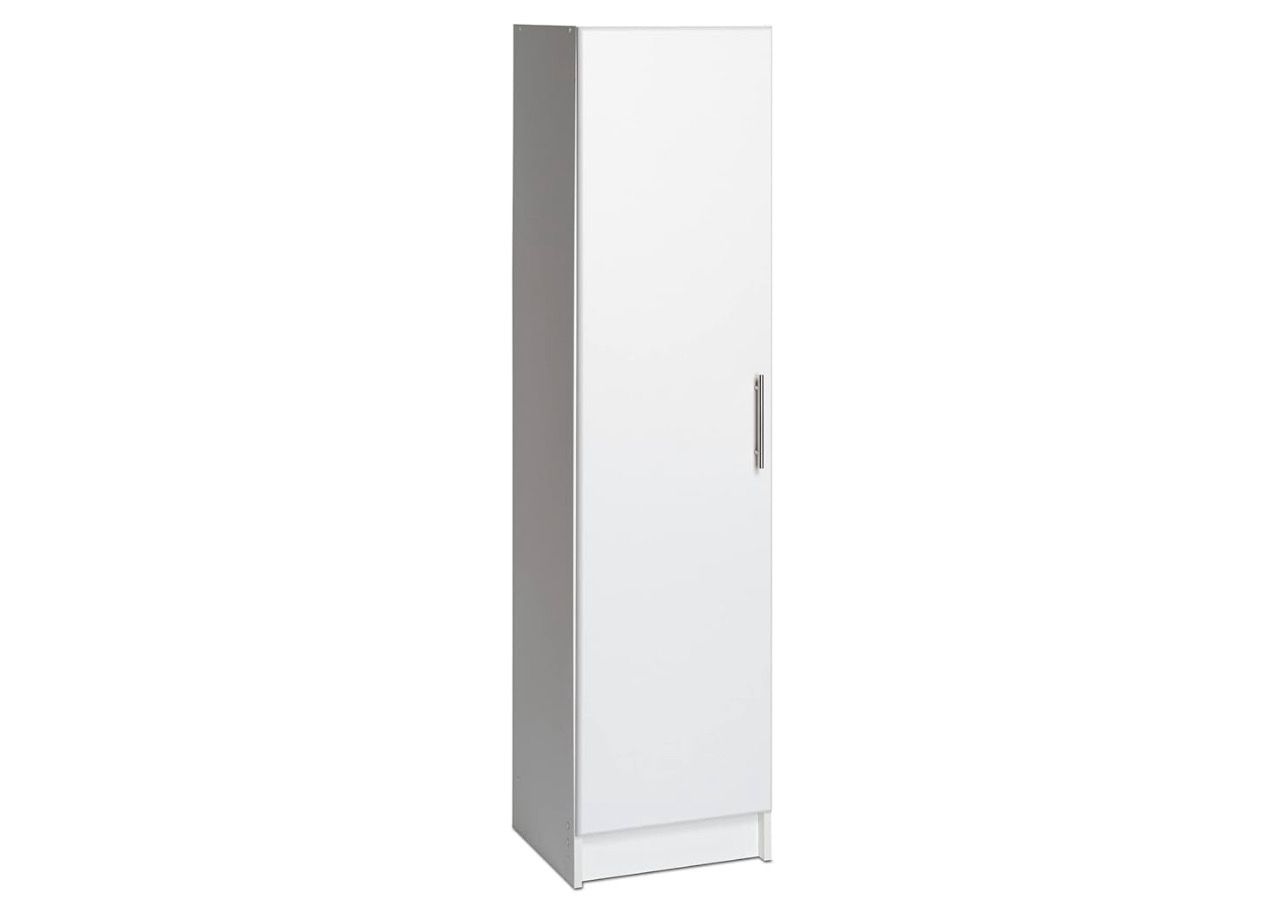 Prepac Elite 16" Storage Cabinet, White Storage Cabinet, Bathroom Cabinet, Pantry Cabinet with 2 Adjustable Shelves, 16" D x 16" W x 65" H