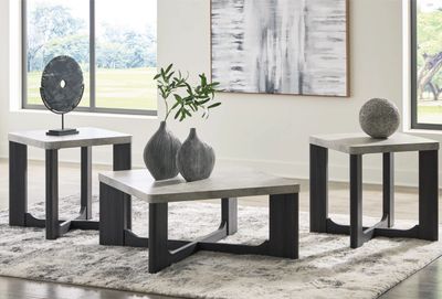Sharstorm Occasional Coffee Table Set By Ashley   (Set of 3)