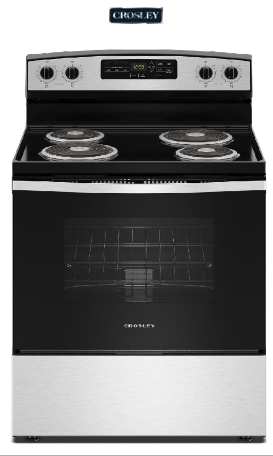 4.8 30” Electric Range , Stainless