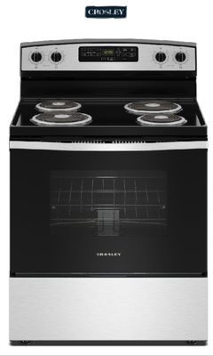4.8 30” Electric Range , Stainless