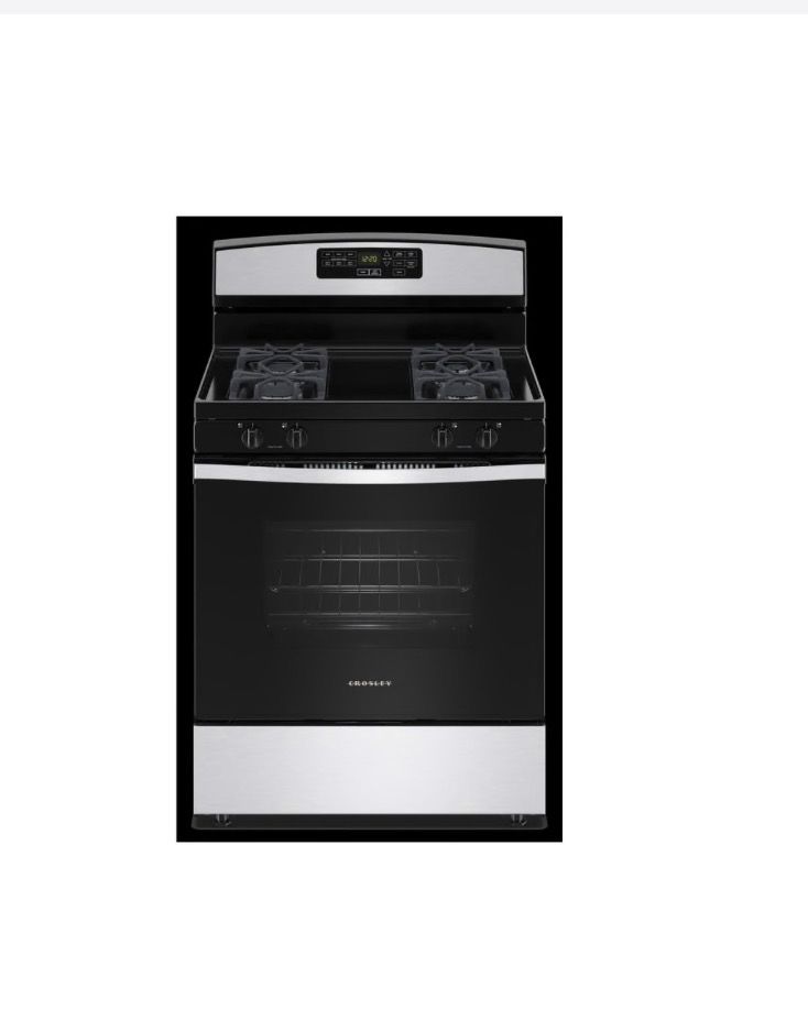 5.0 30” Crosley Free-standing Gas Range - Stainless