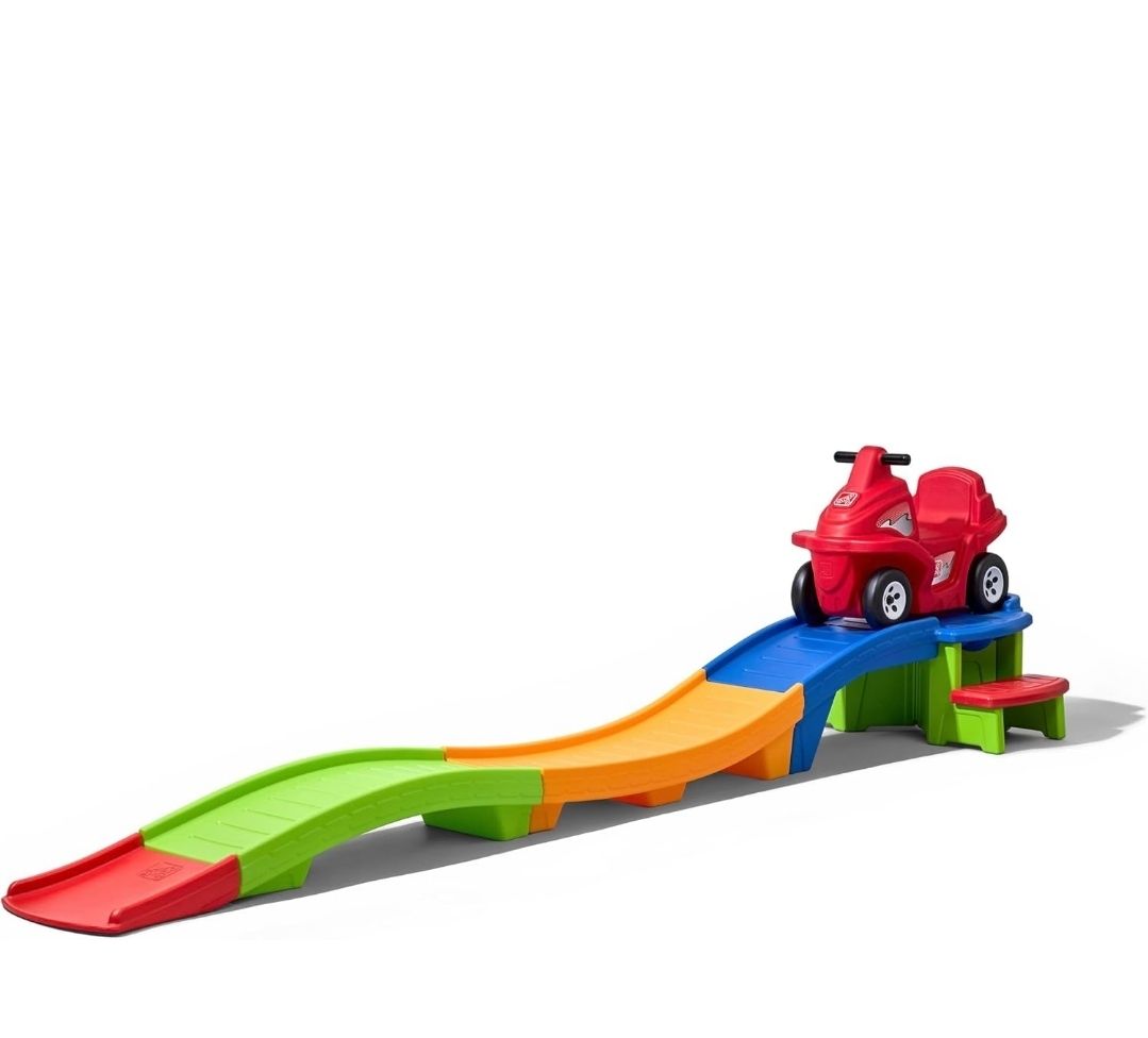 Up & Down Roller Coaster Toy for Kids, Ride On Push Car, Indoor/Outdoor Playset, Toddler Ages 2-5