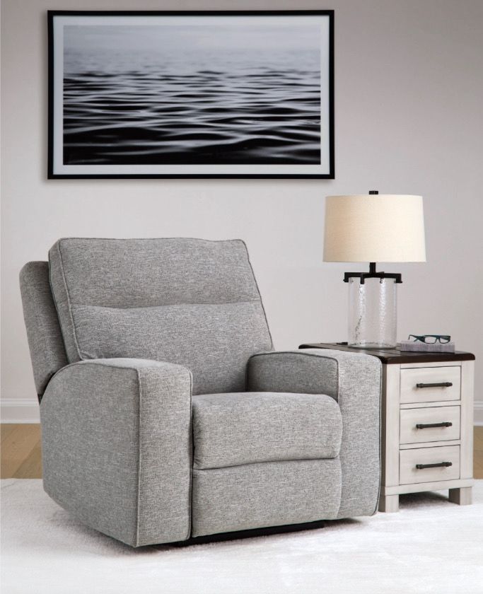 Biscoe Next-Gen Nuvella Performance Fabric Dual Power Recliner