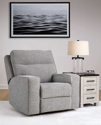 Biscoe Next-Gen Nuvella Performance Fabric Dual Power Recliner