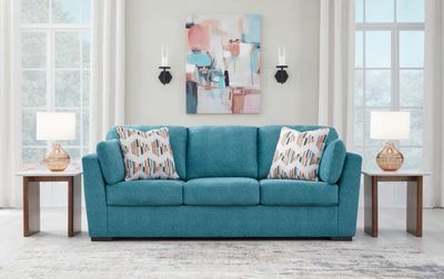 Keerwick Sofa Ashley Design In Teal Keerwick Sofa Ashley Design In Teal