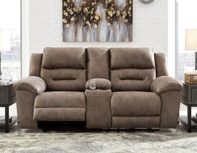Stoneland Manual Reclining Loveseat with Console Stoneland Manual Reclining Loveseat with Console
