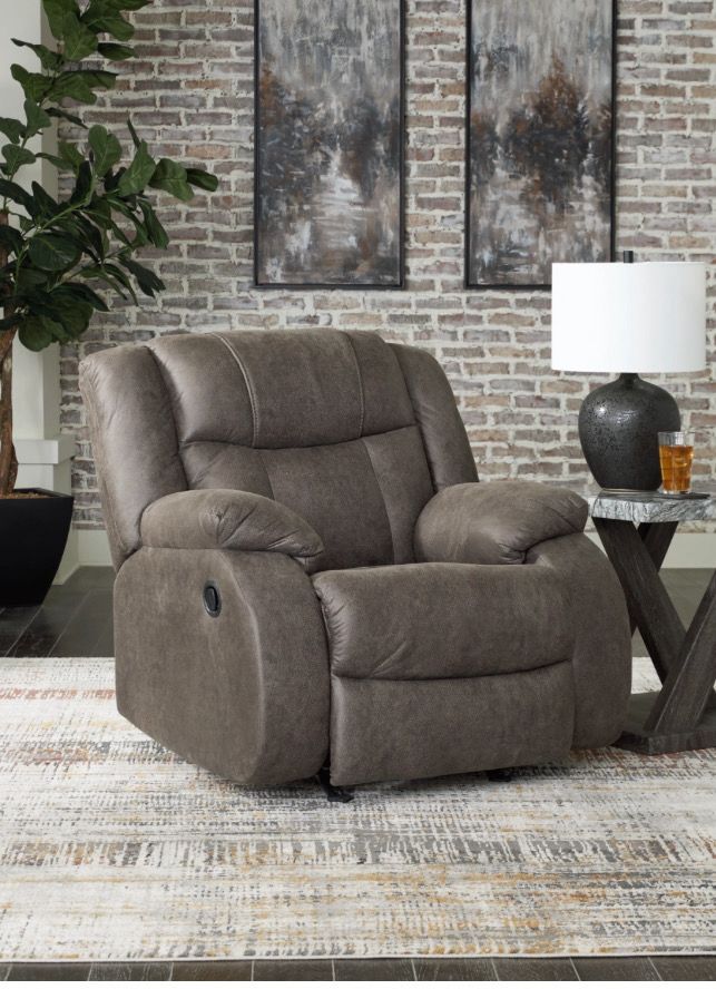 First Base Manual Recliner /Rocker By Ashley Design
