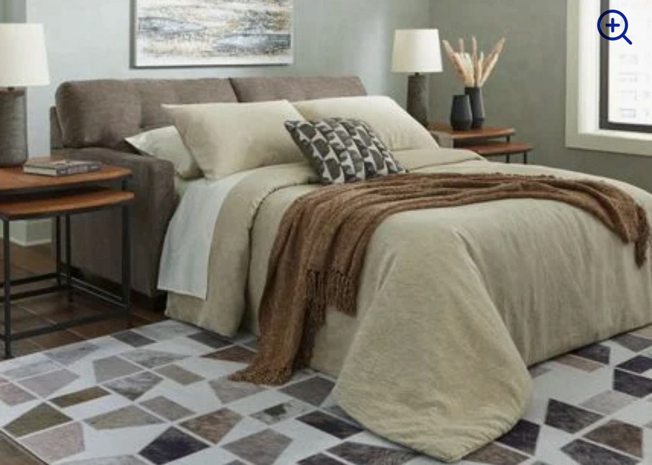Mahoney Full Sofa Sleeper In Chocolate Mahoney Collection  by Ashley Furniture