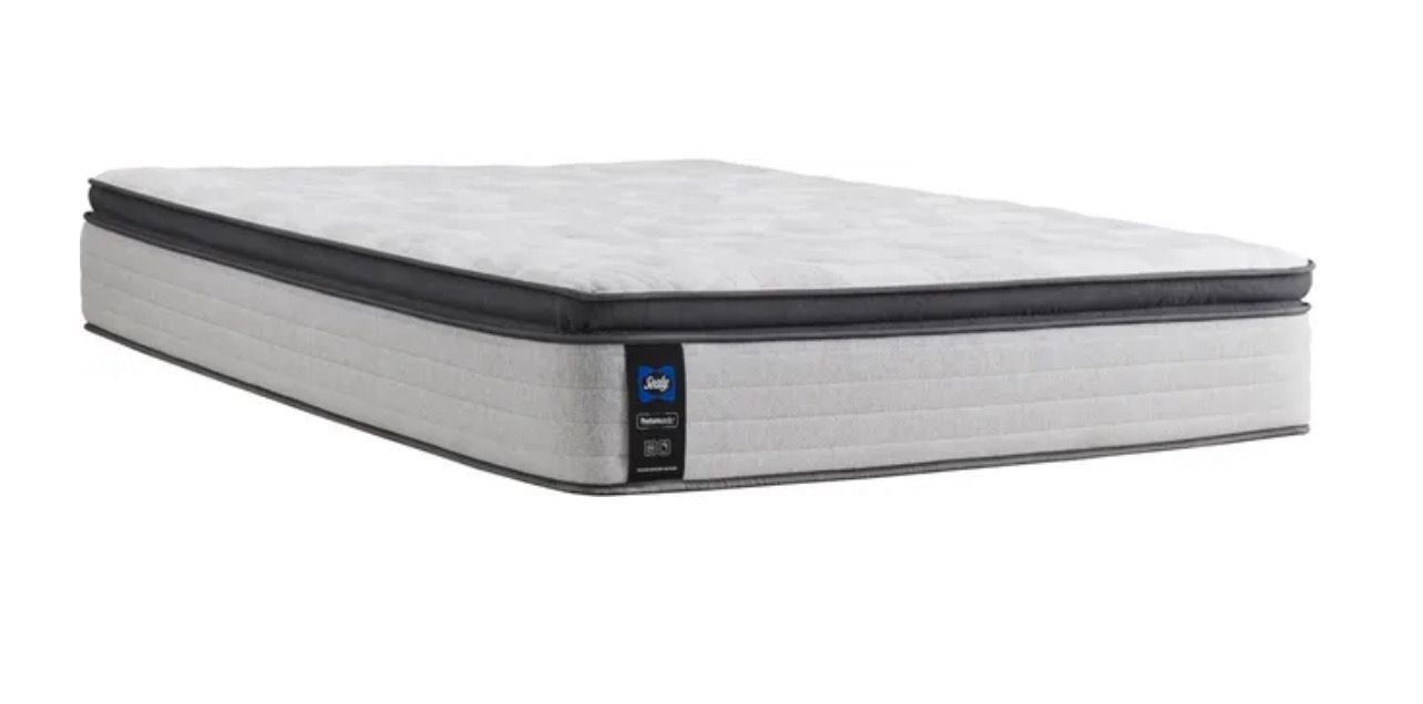 14-Inch Sealy Posturepedic Diggens Innerspring Soft Euro Pillow Top Queen Mattress