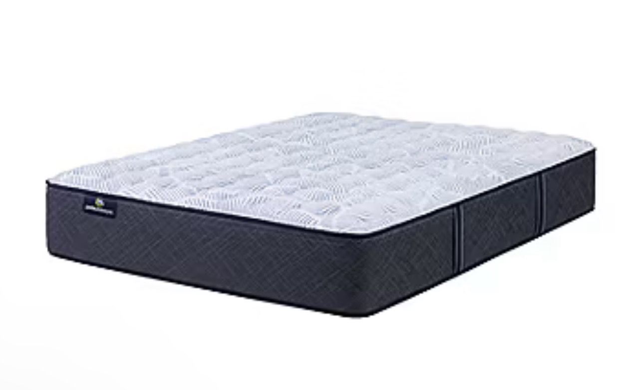 King Size Serta Perfect Sleeper Blue Lagoon Nights 13.5" Medium Tight Top