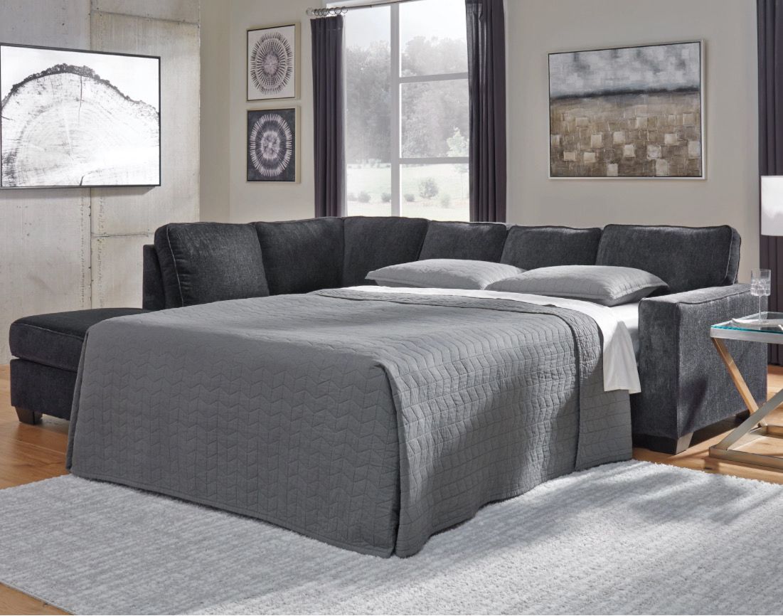 Altari 2-Piece Sleeper Sectional with Chaise With Full Size Pull Out Mattress