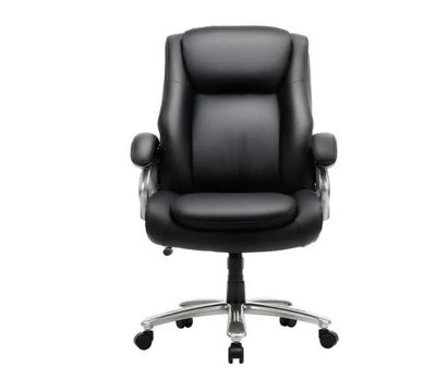 COLAMY Executive PU Leather Office Chair, Big and Tall Computer Desk Chair With Padded Arms