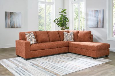 Aviemore 2-Piece Sectional with Chaise Burnt Orange Aviemore 2-Piece Sectional with Chaise Burnt Orange