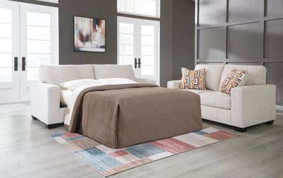 Ashley Aviemore Queen Sleeper Sofa in Stone Ashley Aviemore Queen Sleeper Sofa in Stone