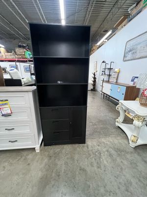 6-Tier Bookshelf w/ Door & 3 Drawers, 71" Wood Bookcase - Open Shelves & Storage for Office, Living Room, Bedroom