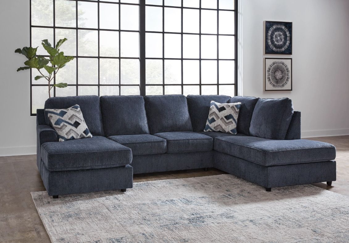 Albar Place 2-Piece Sectional By Ashley Furniture In Blue