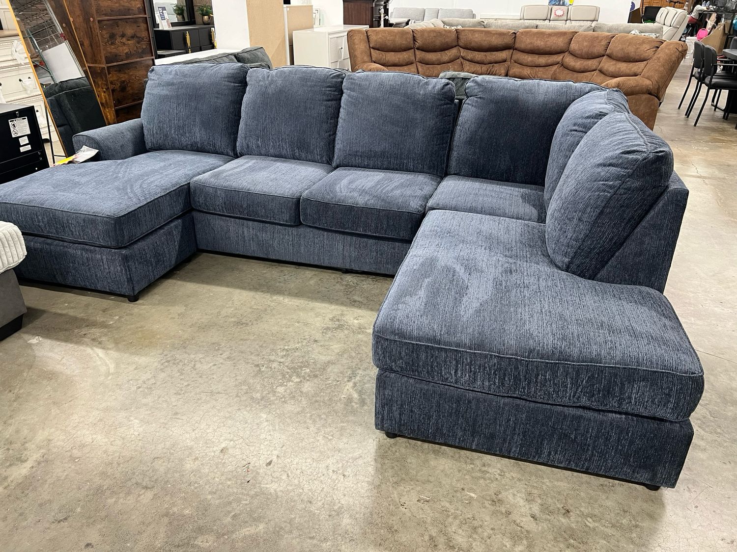 Albar Place 2-Piece Sectional By Ashley Furniture In Blue