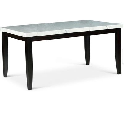 Steve Silver Winlock White Marble Dining Table Steve Silver Winlock White Marble Dining Table