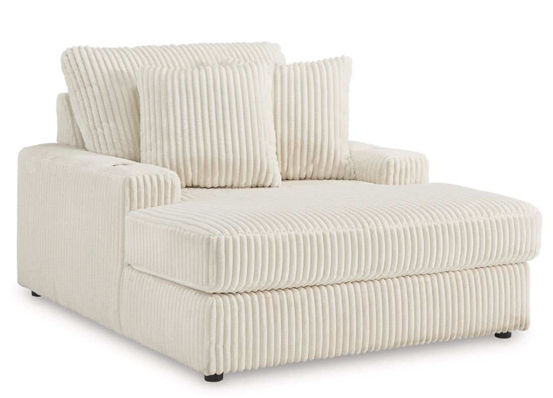 Lindyn Oversized Chaise With USB Charging Station By Ashley