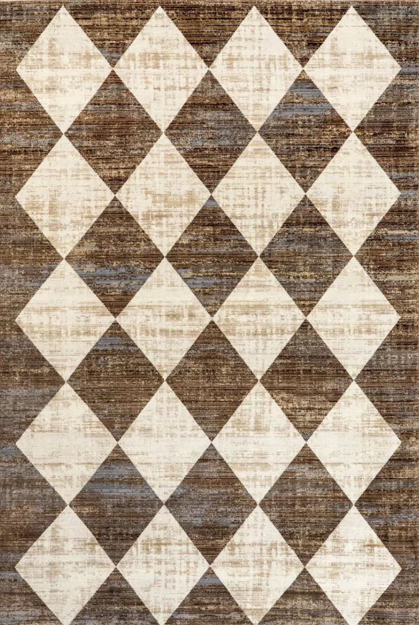 Checkered Fringe Indoor Area Rug 9ft X 13 Ft
