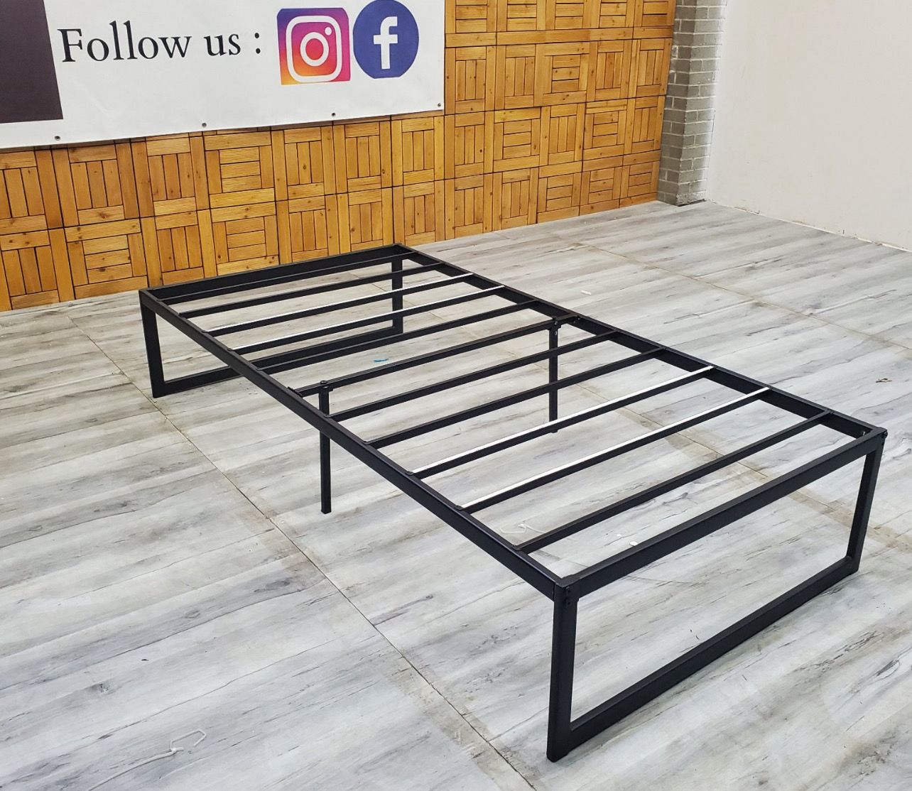 Twin Size 14 Twin Size 14" Metal Platform Bed Frame NO BOX SPRING NEEDED