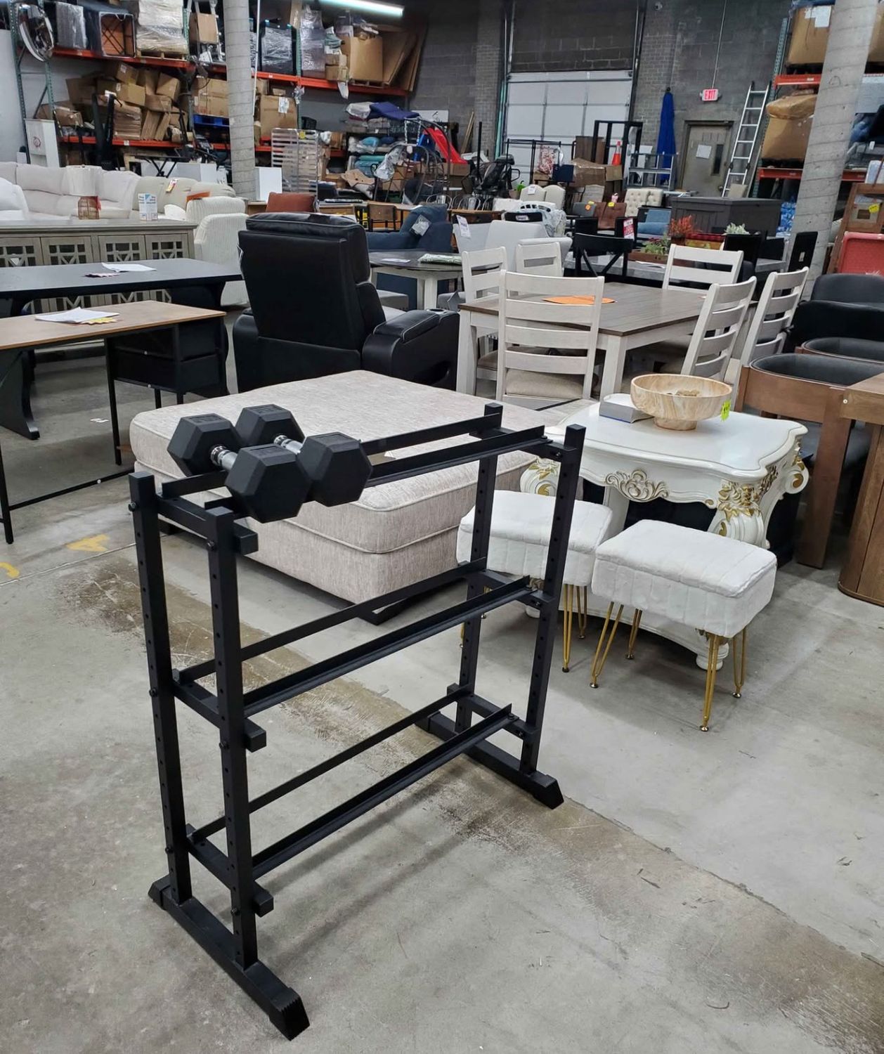 3 Tier Dumbbell Rack Stand Only Weights Stand for Home Gym Fitness