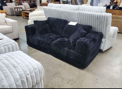 76" Corduroy Modular Sofa Couch w/ Cushions, Convertible Sectional Seating for Living Room, Bedrooms