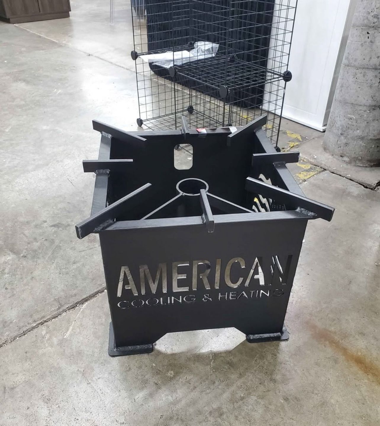 Heavy-Gauge Steel Gas Fire Pit/Burner Stove "Patriot Model" Custom Built