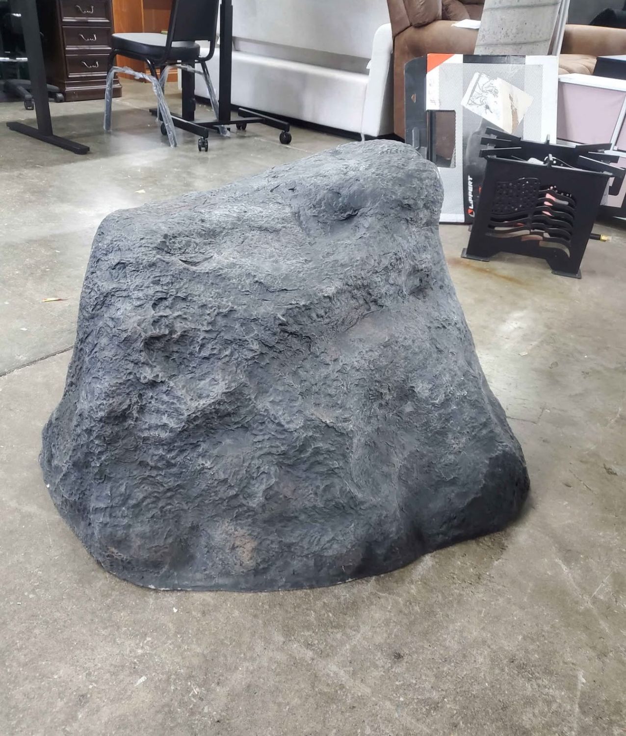 Huge Decorative Faux Stone Realistic Outdoor Weather Resistant Boulder Utility Cover Huge Decorative Faux Stone Realistic Outdoor Weather Resistant Boulder Utility Cover