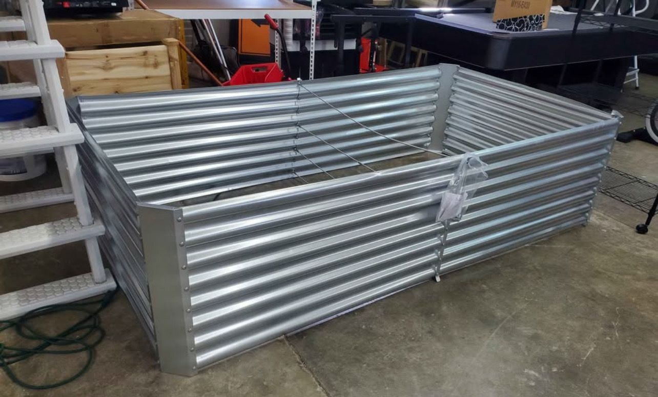 Steel Raised Garden Bed, Planter Box 8 ft. x 4 ft. x 2 ft.