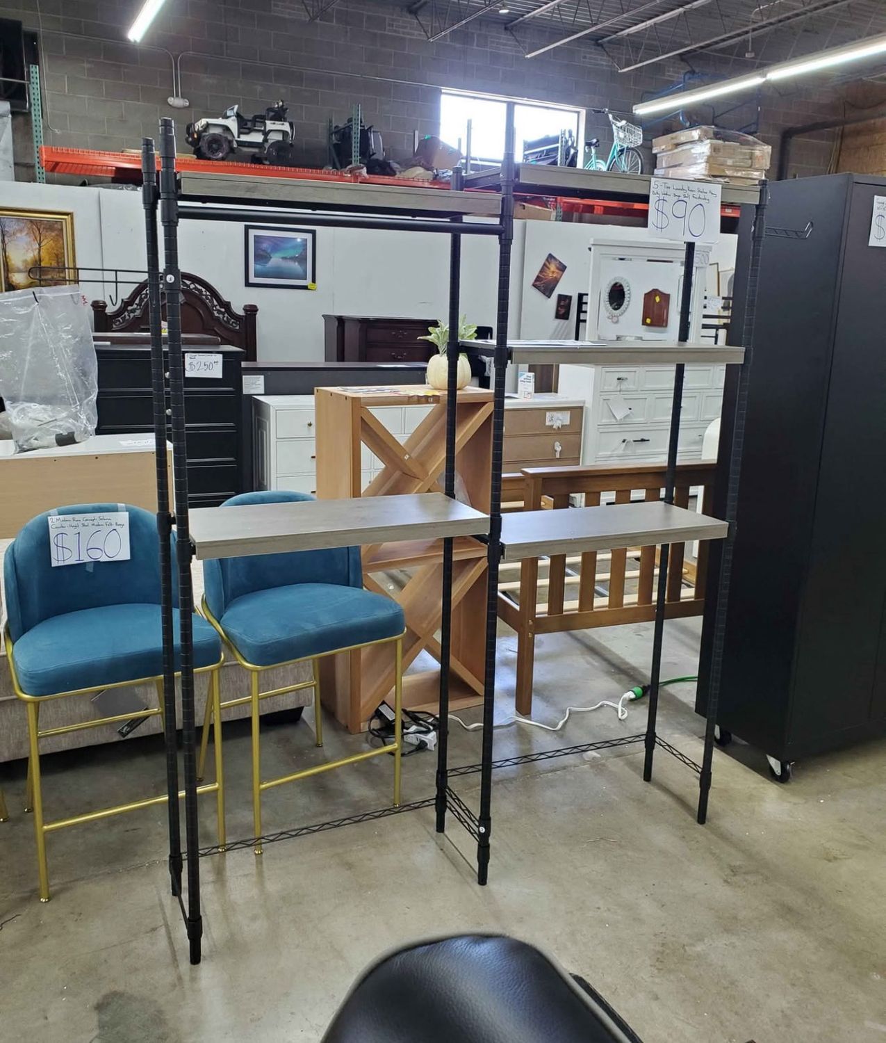5-Tier Laundry Room Shelves Heavy Duty Washer Dryer Shelf Freestanding