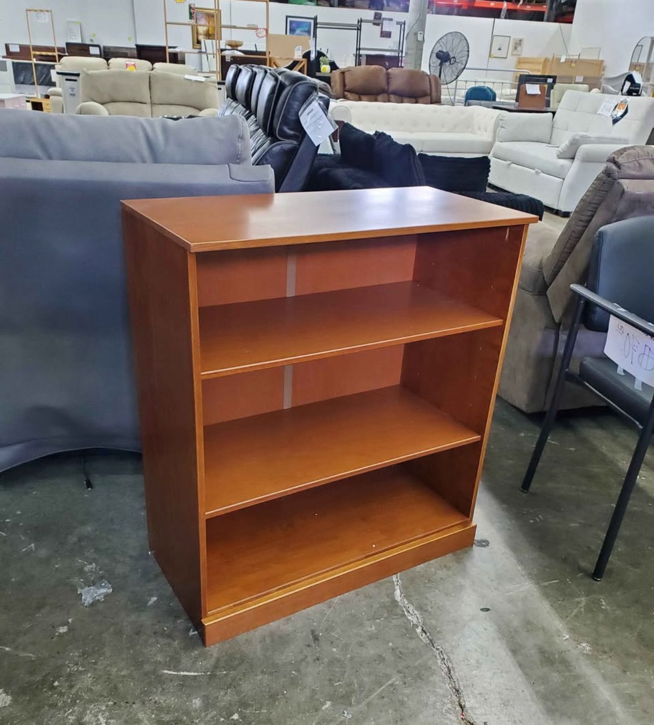 Mid-Century Teak Bookcase 3 Tier Display Shelf Mocha Mid-Century Teak Bookcase 3 Tier Display Shelf Mocha