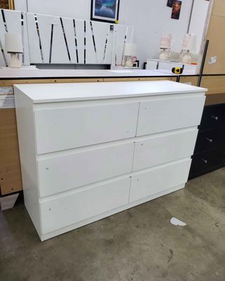 Modern 6 Drawer Dresser - Simply Chest of Drawers for Bedroom