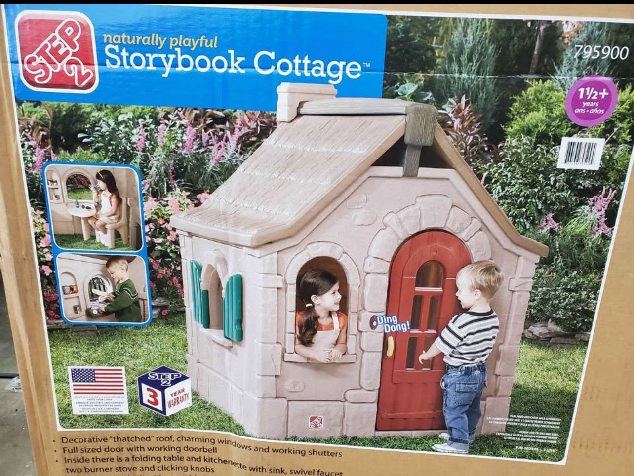 Kids Playhouse, Indoor/Outdoor Playset, Interactive Play with Sounds,Step2