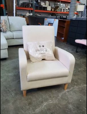 Modern Upholstered Accent Chair Armchair with Pillowfor Reading- Colamy Modern Upholstered Accent Chair Armchair with Pillowfor Reading- Colamy