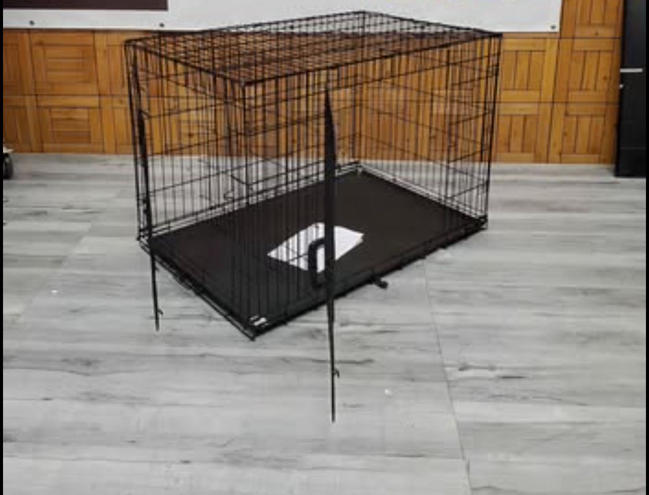 Dog Crate, 36 Inch, 2-Door- For Pets 41-70 lbs, With 5-Point Locking System