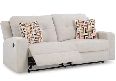 Ashley Danum Manual Reclining Sofa in Stone