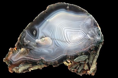 Heavily fortified Agate with concentric lines