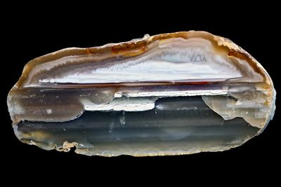 Water level Agate banded with Fortification cap