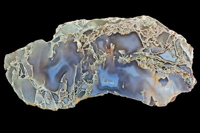 Large Moss Agate Slice, lightly fortified