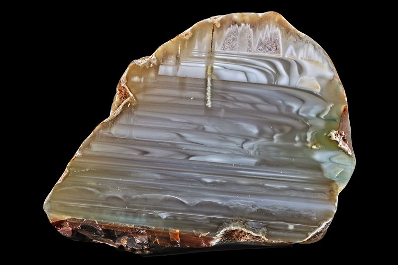 Scenic Agate, banded Agate, swirly plumes