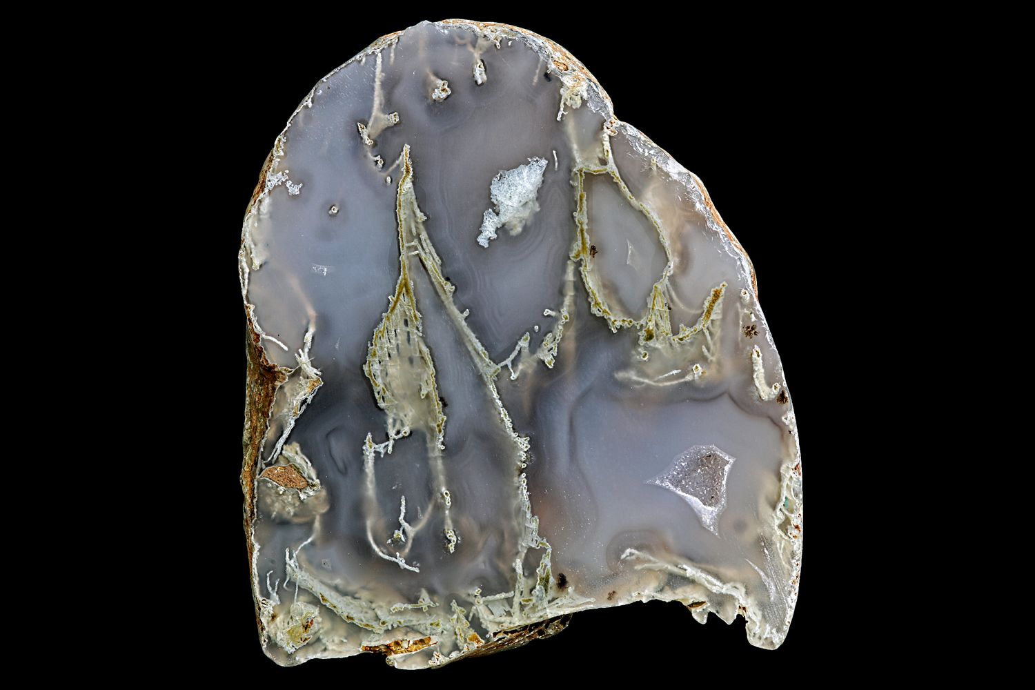 Moss Agate with small geode