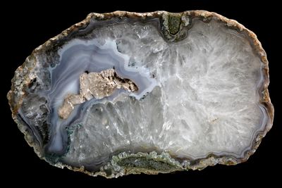 Crystal Quartz Agate with an Agate floater inside